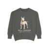 Bull Terrier Latin Sweatshirt, Pepper, front view
