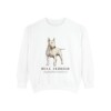 Bull Terrier Latin Sweatshirt, White, front view