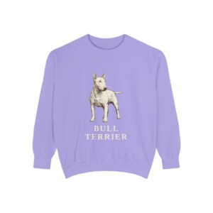 Bull Terrier Sweatshirt, Violet, front view