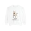Bull Terrier Sweatshirt, White, front view