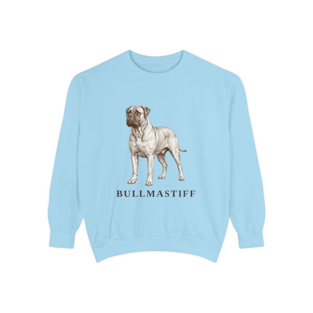 bullmastiff-sweatshirt-chambray Bullmastiff Sweatshirt, Chambray, front view