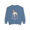 Bullmastiff Dad Sweatshirt, Blue Jean, front view