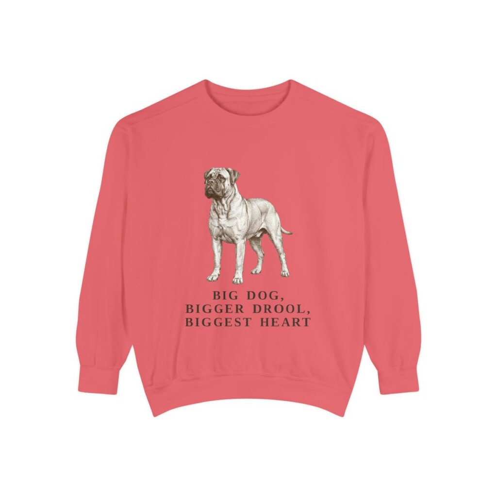 Bullmastiff Humor Sweatshirt, Watermelon, front view