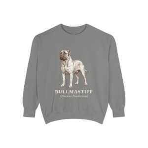 Bullmastiff Latin Sweatshirt, Grey, front view