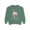 bullmastiff-sweatshirt-latin-light-green Bullmastiff Latin Sweatshirt, Light Green, front view