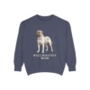 Bullmastiff Mom Sweatshirt, Denim, front view
