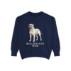 Bullmastiff Mom Sweatshirt, True Navy, front view