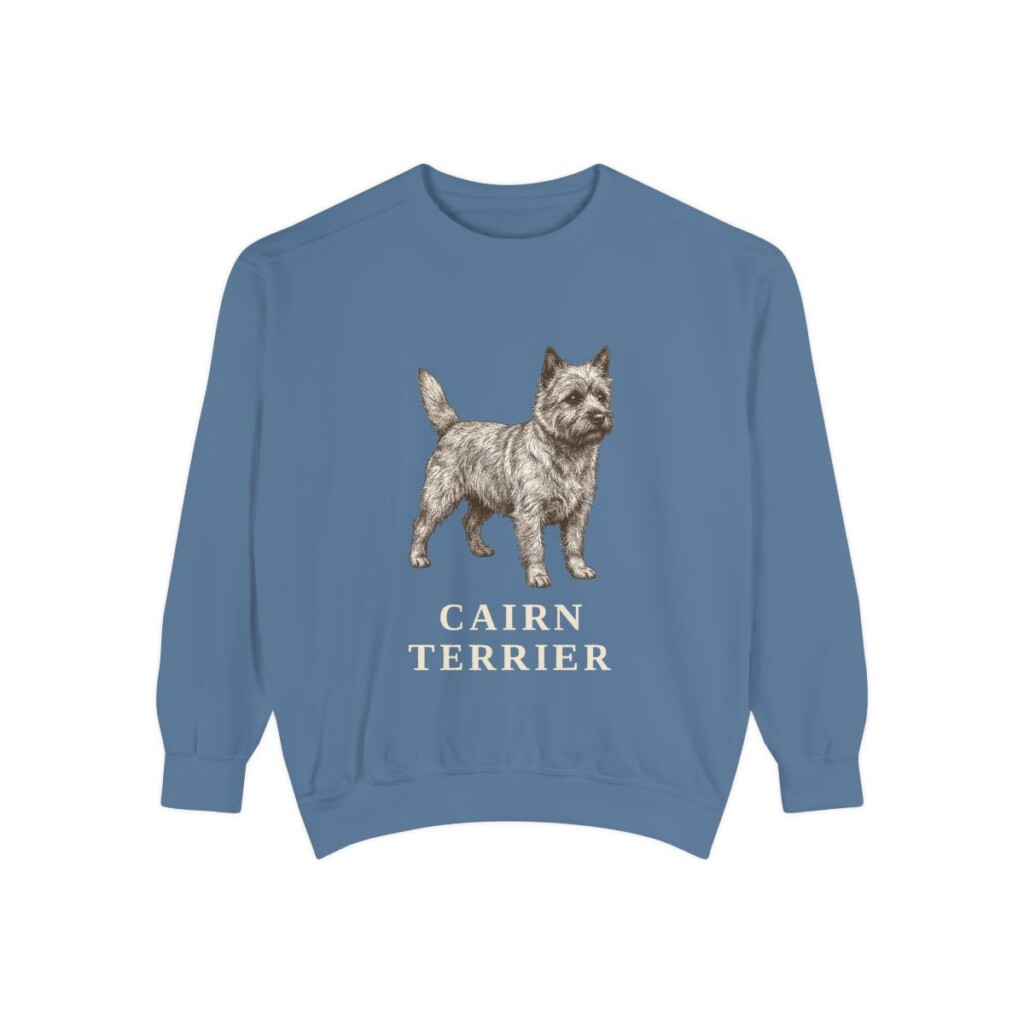 Cairn Terrier Sweatshirt, Blue Jean, front view