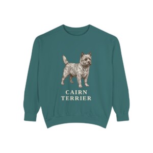 Cairn Terrier Sweatshirt, Blue Spruce, front view