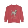 Cairn Terrier Sweatshirt, Crimson, front view