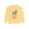 Cairn Terrier Dad Sweatshirt, Butter, front view