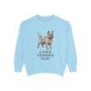Cairn Terrier Dad Sweatshirt, Chambray, front view