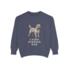 Cairn Terrier Dad Sweatshirt, Denim, front view