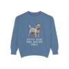 cairn-terrier-sweatshirt-humor-blue-jean Cairn Terrier Humor Sweatshirt, Blue Jean, front view