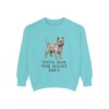 cairn-terrier-sweatshirt-humor-chalky-mint Cairn Terrier Humor Sweatshirt, Chalky Mint, front view