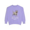 cairn-terrier-sweatshirt-humor-violet Cairn Terrier Humor Sweatshirt, Violet, front view