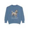 Cairn Terrier Latin Sweatshirt, Blue Jean, front view
