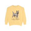 Cairn Terrier Latin Sweatshirt, Butter, front view