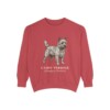 Cairn Terrier Latin Sweatshirt, Crimson, front view