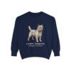 Cairn Terrier Latin Sweatshirt, True Navy, front view