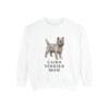 Cairn Terrier Mom Sweatshirt, White, front view