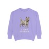 Cairn Terrier Sweatshirt, Violet, front view