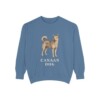 Canaan Dog Sweatshirt, Blue Jean, front view