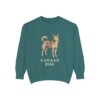 Canaan Dog Sweatshirt, Blue Spruce, front view