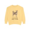 Canaan Dog Dad Sweatshirt, Butter, front view