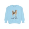 Canaan Dog Dad Sweatshirt, Chambray, front view