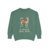 Canaan Dog Dad Sweatshirt, Light Green, front view