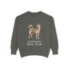 Canaan Dog Dad Sweatshirt, Pepper, front view