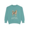 Canaan Dog Dad Sweatshirt, Seafoam, front view