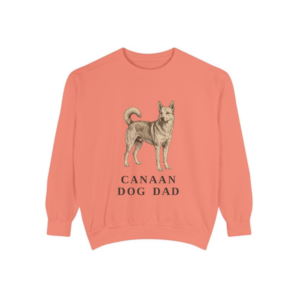 Canaan Dog Dad Sweatshirt, Terracotta, front view