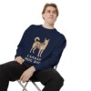 Canaan Dog Dad Sweatshirt, True Navy, person 1 context
