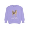 Canaan Dog Dad Sweatshirt, Violet, front view