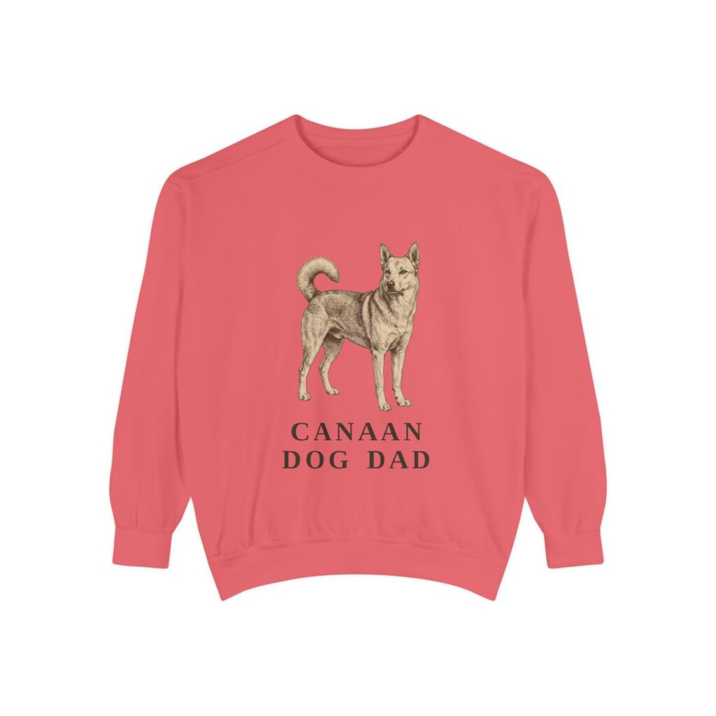 Canaan Dog Dad Sweatshirt, Watermelon, front view