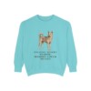 Canaan Dog Humor Sweatshirt, Chalky Mint, front view