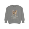 Canaan Dog Humor Sweatshirt, Grey, front view