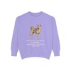 Canaan Dog Humor Sweatshirt, Violet, front view