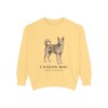 Canaan Dog Latin Sweatshirt, Butter, front view