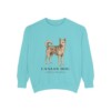 Canaan Dog Latin Sweatshirt, Chalky Mint, front view
