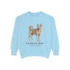 Canaan Dog Latin Sweatshirt, Chambray, front view