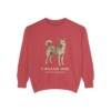 Canaan Dog Latin Sweatshirt, Crimson, front view