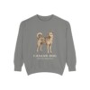 Canaan Dog Latin Sweatshirt, Grey, front view