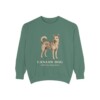 Canaan Dog Latin Sweatshirt, Light Green, front view
