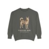 Canaan Dog Latin Sweatshirt, Pepper, front view