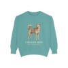 Canaan Dog Latin Sweatshirt, Seafoam, front view