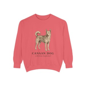 Canaan Dog Latin Sweatshirt, Watermelon, front view
