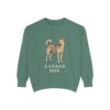 Canaan Dog Sweatshirt, Light Green, front view